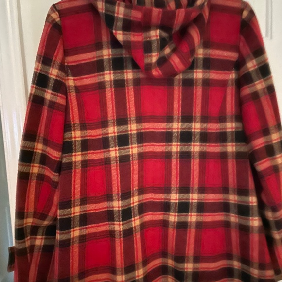 J. Jill Plaid Toggle Coat Jacket Small - Picture 6 of 9